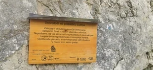Inf. tabla VGN Luknja - Prečna